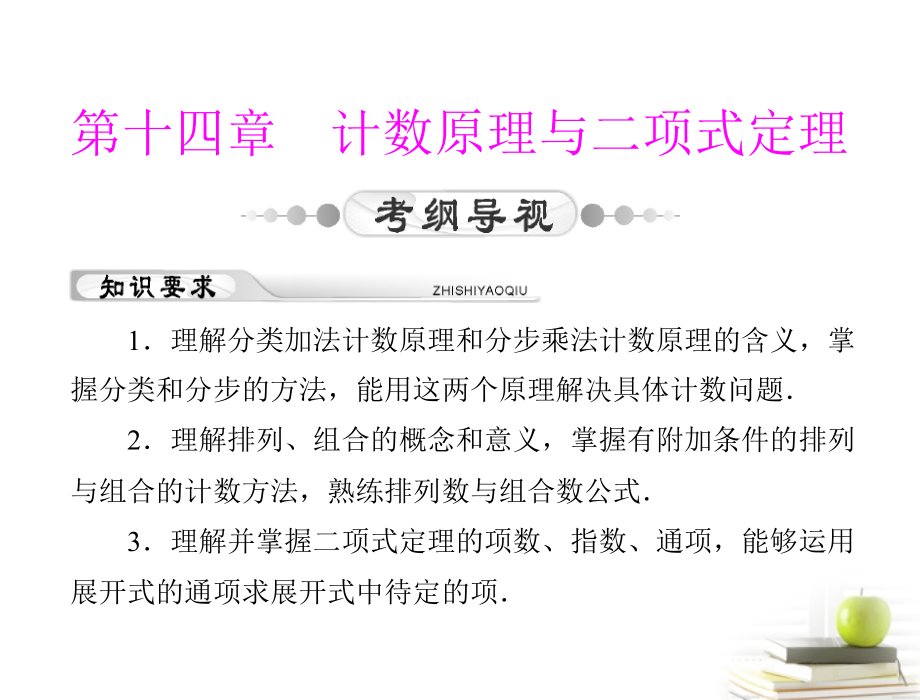 高考数学复习向导第十四章 第1讲 排列与组合课件 理 课件.ppt_第1页