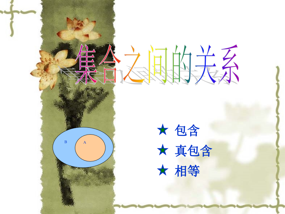 高中数学：121(集合之间的关系)课件(新人教B版必修1) 课件.ppt_第1页