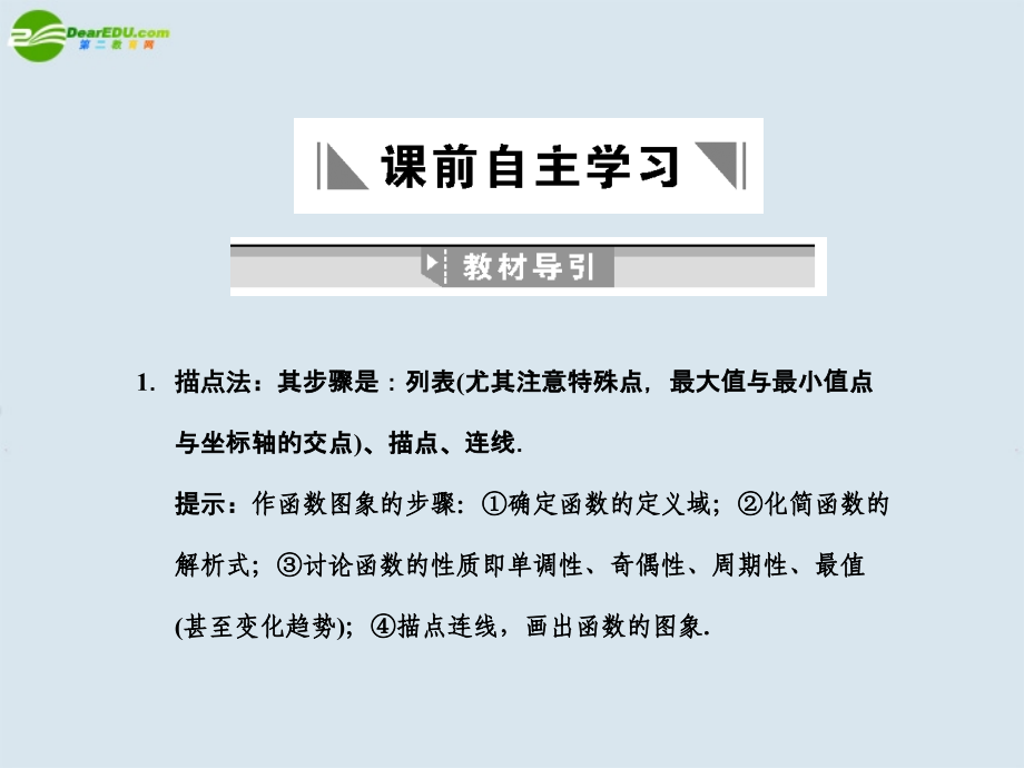 高三数学一轮复习 第2知识块第9讲函数图象课件.ppt_第2页