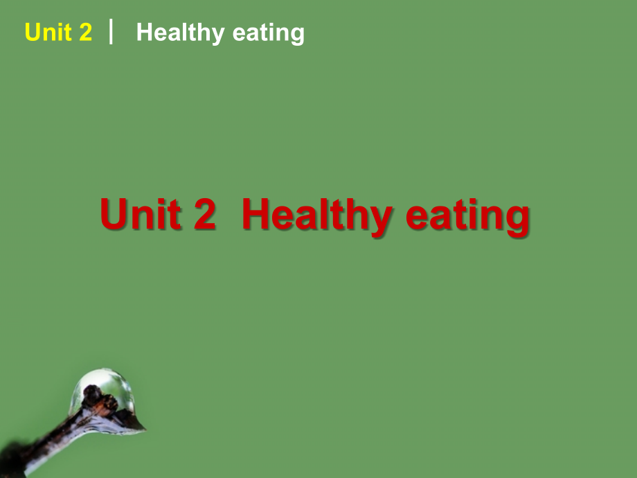 高考英语 第2讲_Unit_2 Healthy_eating课件 新人教版必修3 课件.ppt_第1页