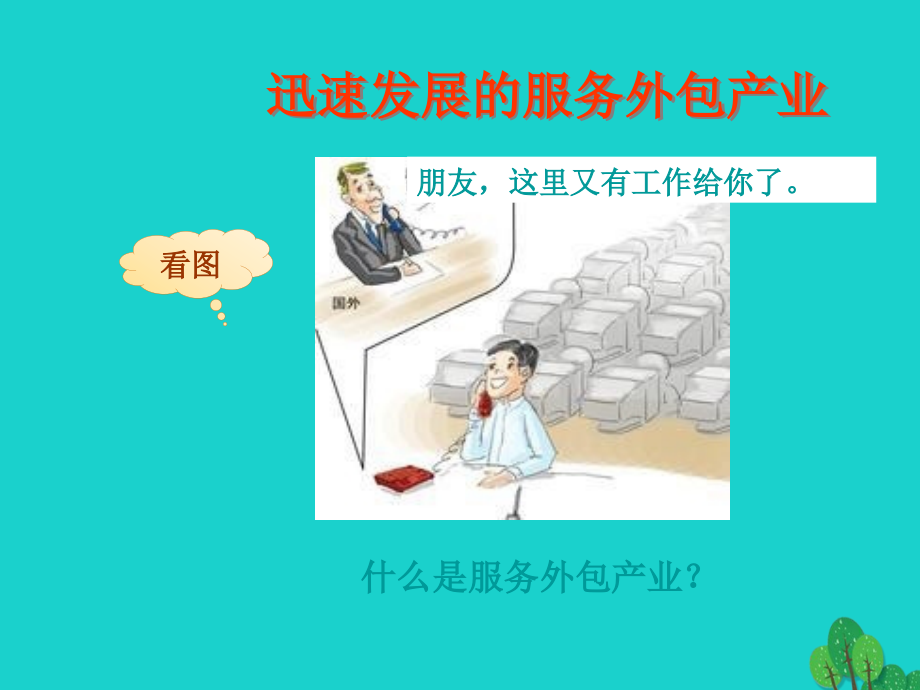 七年级地理下册 第七章 第三节 印度 印度服务外包产业课件 (新版)新人教版 课件.ppt_第1页