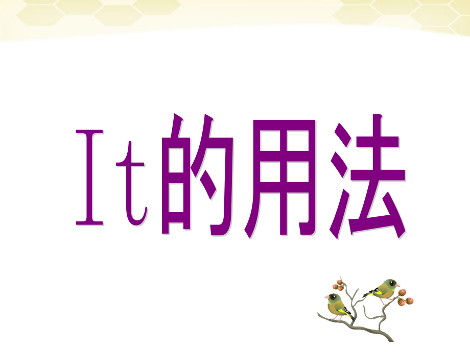 高考英语 it的精华用法课件 新人教版 课件.ppt_第1页