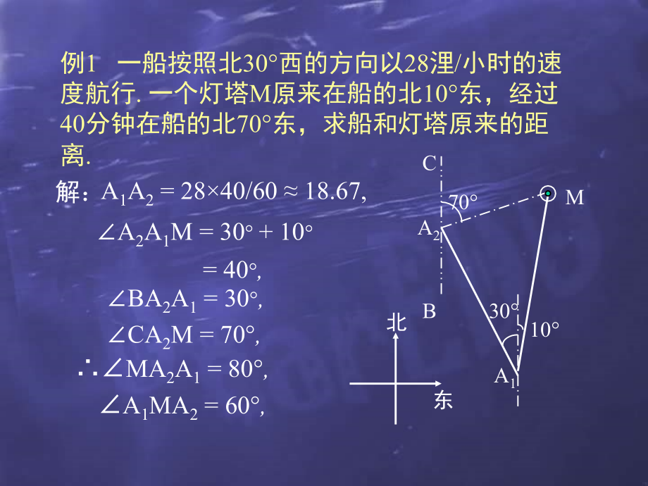 浙江宁波地区高一数学解斜三角形应用举例 新课标 课件.ppt_第2页