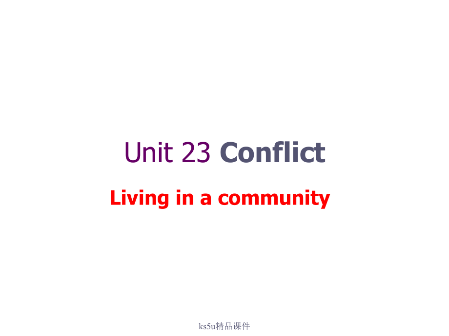 高二英语 (Conflict)1 课件北师大版 课件.ppt_第1页