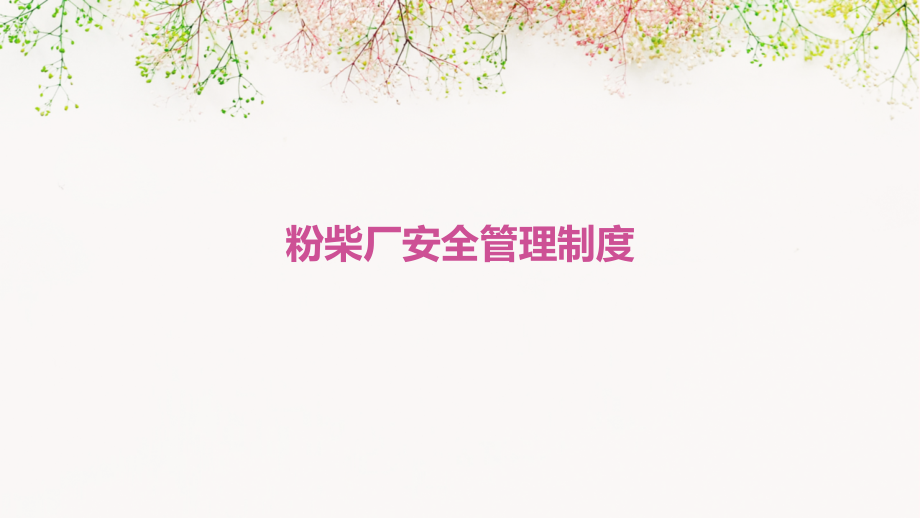 粉柴厂安全管理制度.pptx_第1页