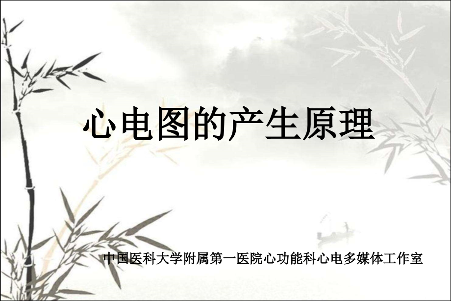 心电图的产生原理ppt课件.ppt_第1页