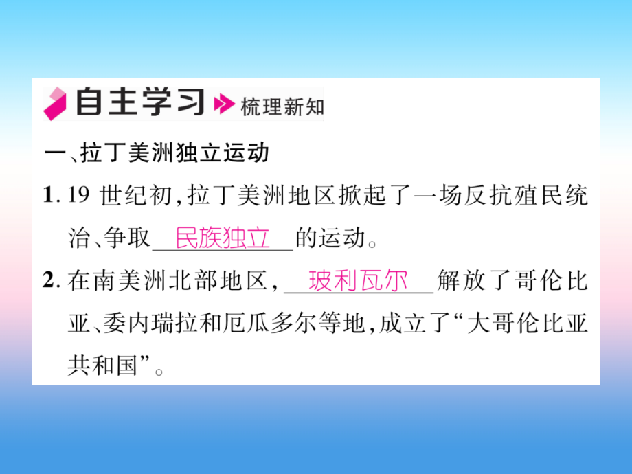 九年级历史下册 第1单元 殖民地人民的反抗与资本主义制度的扩展 第1课 殖民地人民的反抗斗争自主学习课件 新人教版 课件.ppt_第2页