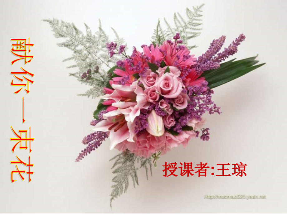 北师大版五年级语文献你一束花.ppt_第1页