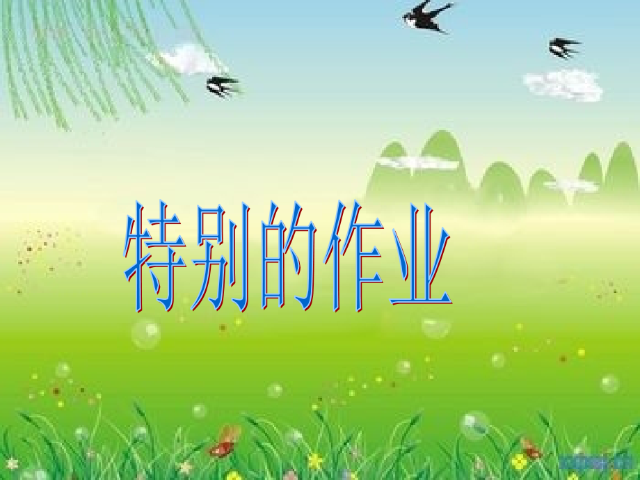 《特别的作业》(1).ppt_第1页