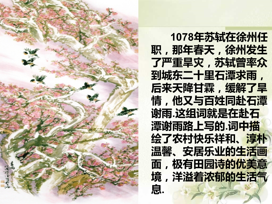 浣溪沙蔌蔌衣巾落枣花.ppt_第2页
