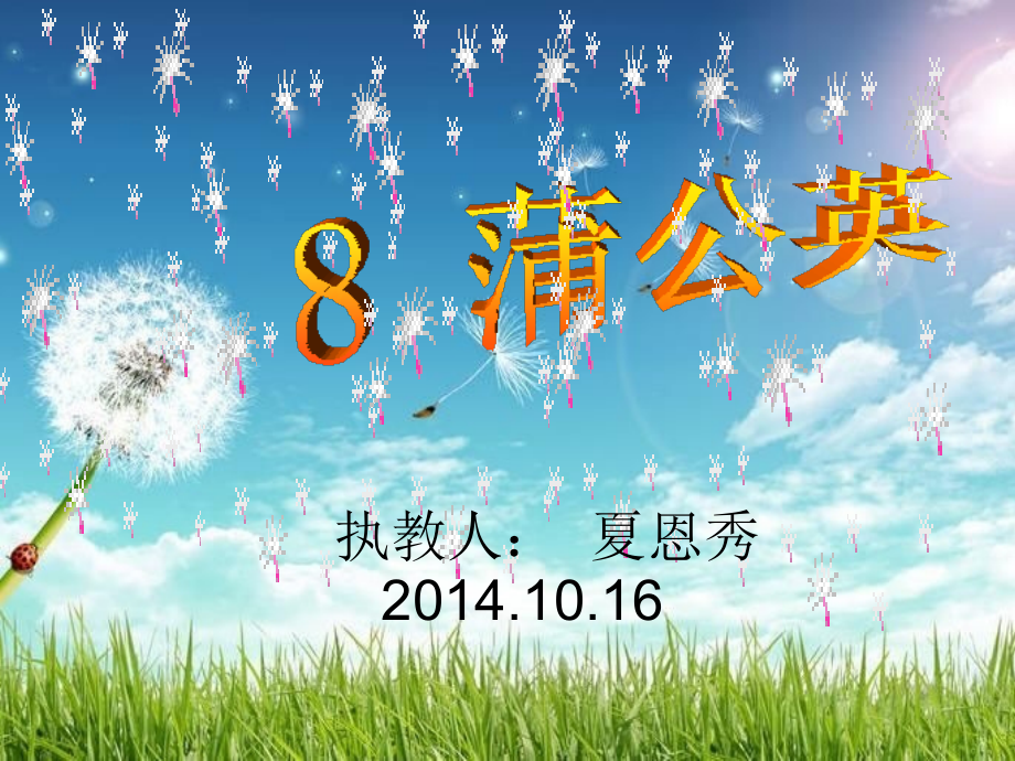 蒲公英课件(第二课时）.ppt_第1页