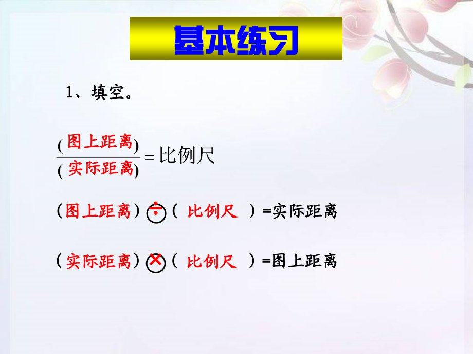 人教版六年级数学下册第三单元第九课时_比例尺的应用练习课.ppt_第2页