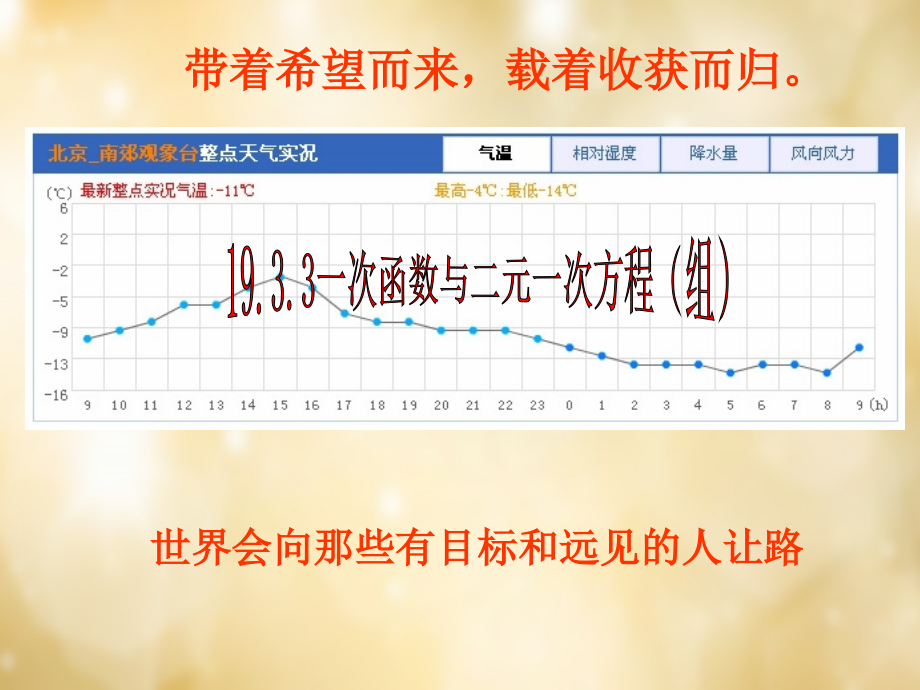 八年级数学下册 19.2.3 一次函数与二元一次方程(组)课件2 (新版)新人教版 课件.ppt_第1页