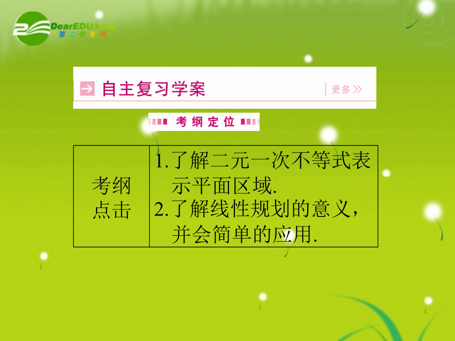 高三数学一轮复习 第七章 第三节 简单的线性规划课件 理(全国版) 课件.ppt_第2页