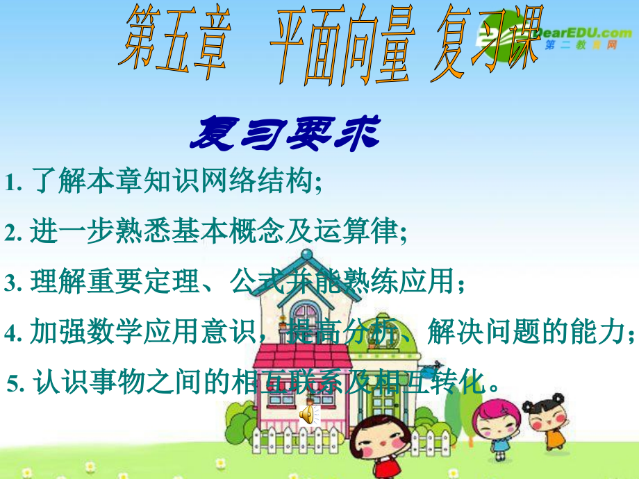 高中数学：复习(平面向量)课件(新人教A必修4) 课件.ppt_第1页