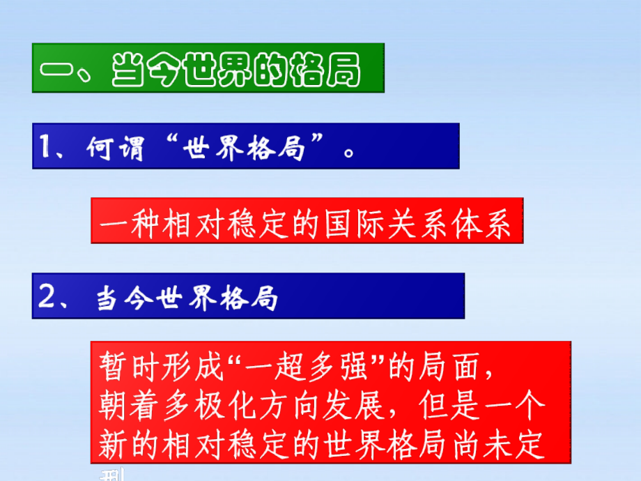 九年级历史下册 第七单元第15课世界政治格局的多极化趋势课件 人教新课标版 课件.ppt_第2页