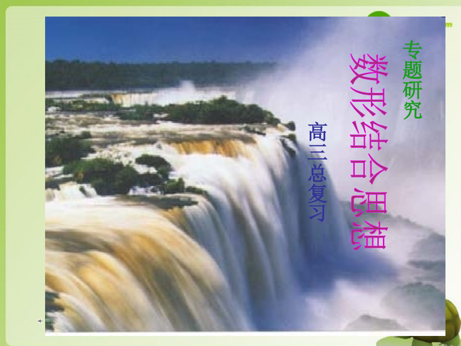 高三数学专题复习 数形结合思想课件.ppt_第1页