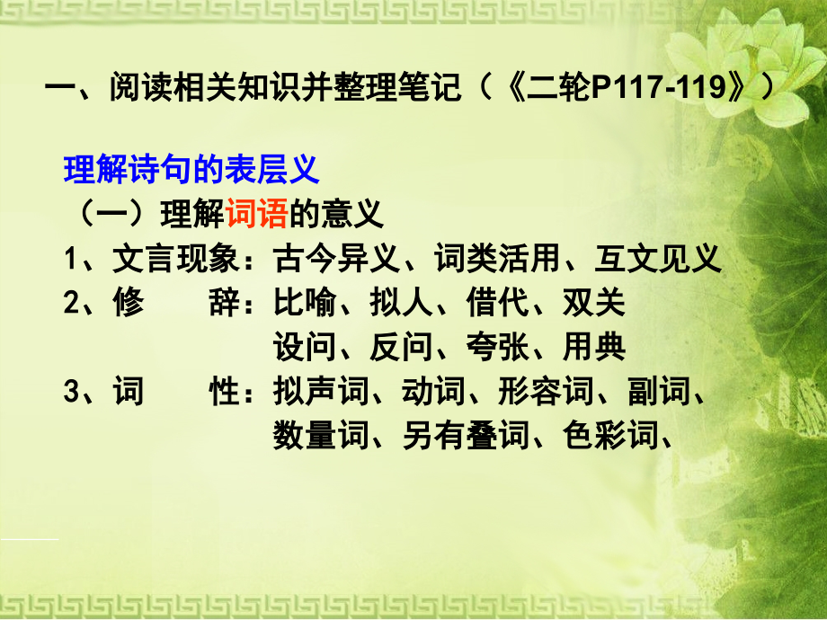 高考复习古代诗歌鉴赏——语言.ppt_第2页