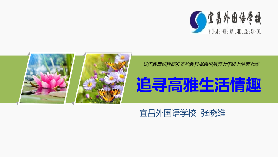 追寻高雅生活情趣说课.ppt_第1页