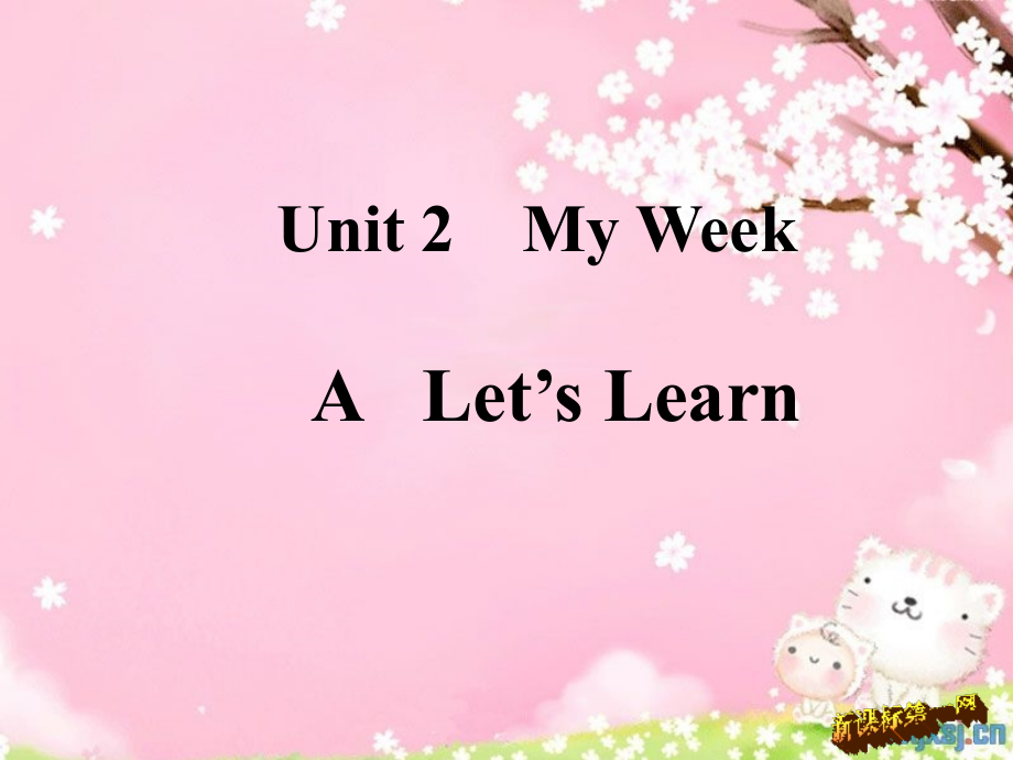 新人教版小学五年级上册Unit2My-week-A.Let's-learn.ppt_第1页