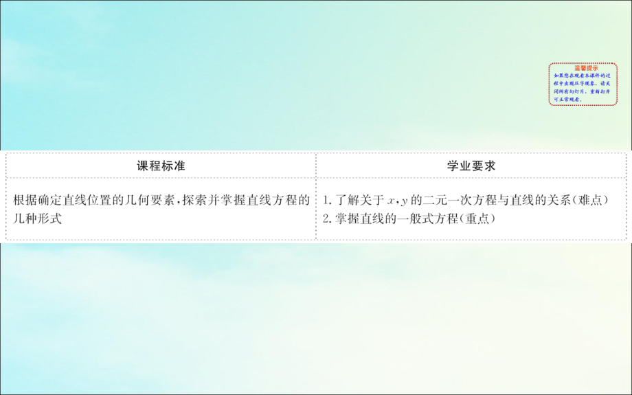 高中数学 第三章 直线与方程 323 直线的一般式方程课件 新人教A版必修2 课件.ppt_第2页