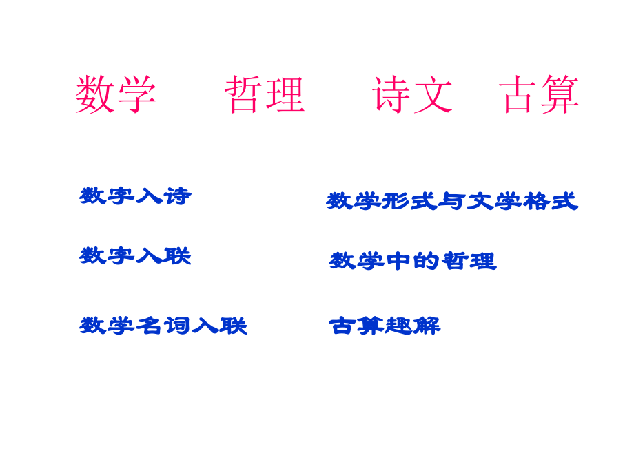 数学中的哲理诗文古算.ppt_第2页