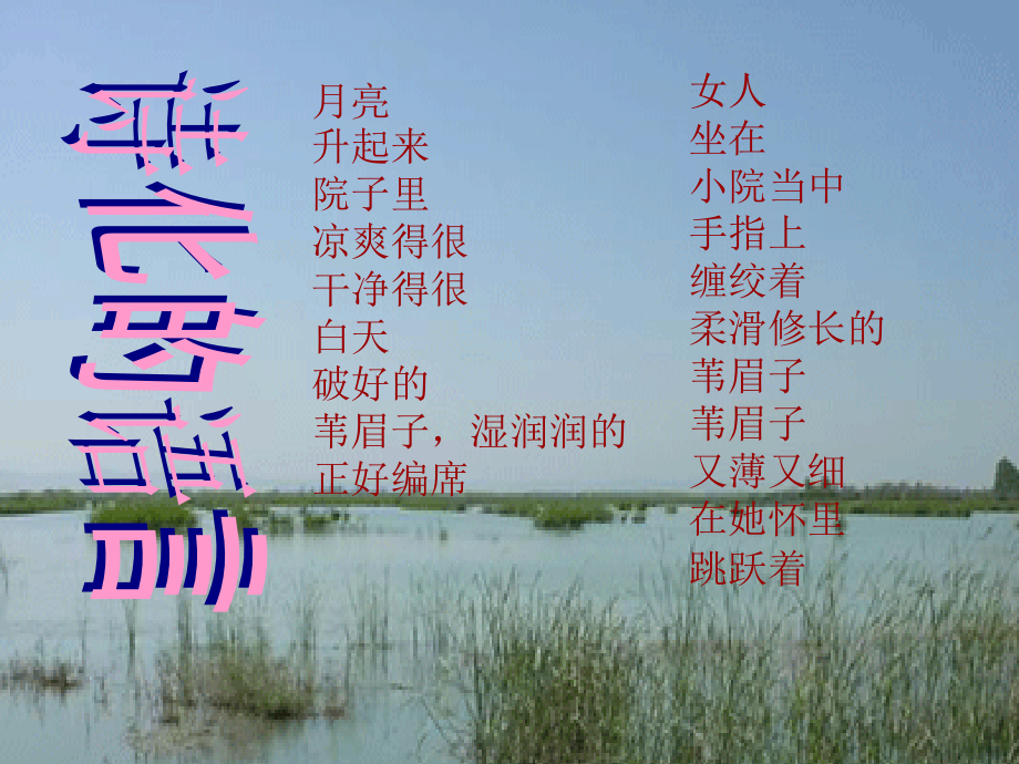 高一语文荷花淀课件 新课标 人教版 课件.ppt_第2页