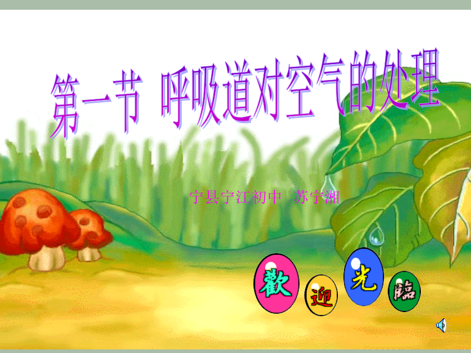 第一节　呼吸道对空气的处理.ppt_第1页