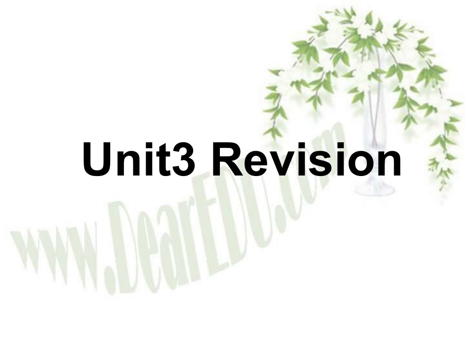 高三英语Unit3 Revision 新课标 人教版 课件.ppt_第1页