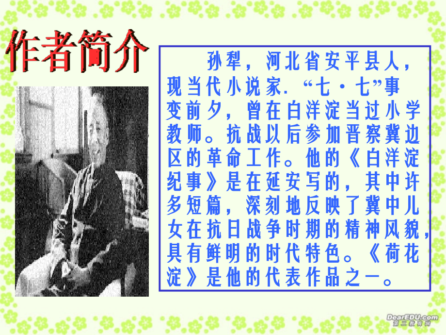 高一语文荷花淀课件 人教版1 课件.ppt_第2页