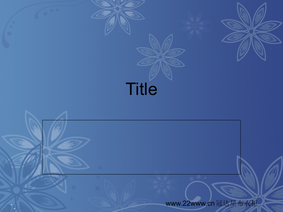 深蓝花纹PPT模板.ppt_第1页