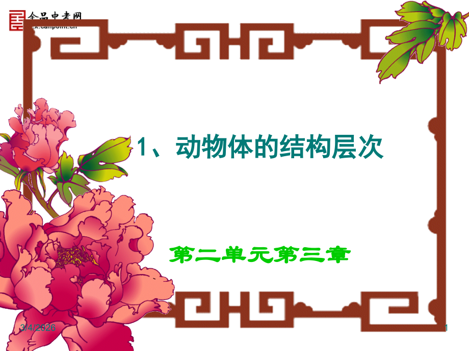 生物七年级上人教新课标2[1].3.1动物体结构的层次课件.ppt_第1页