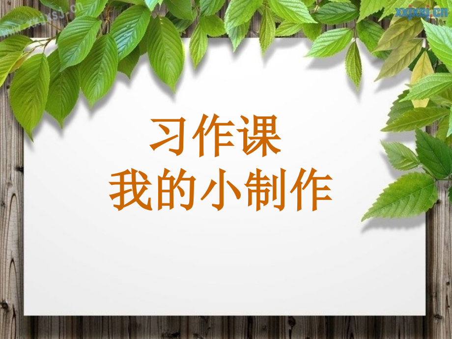 习作课--我的小制作.ppt_第1页