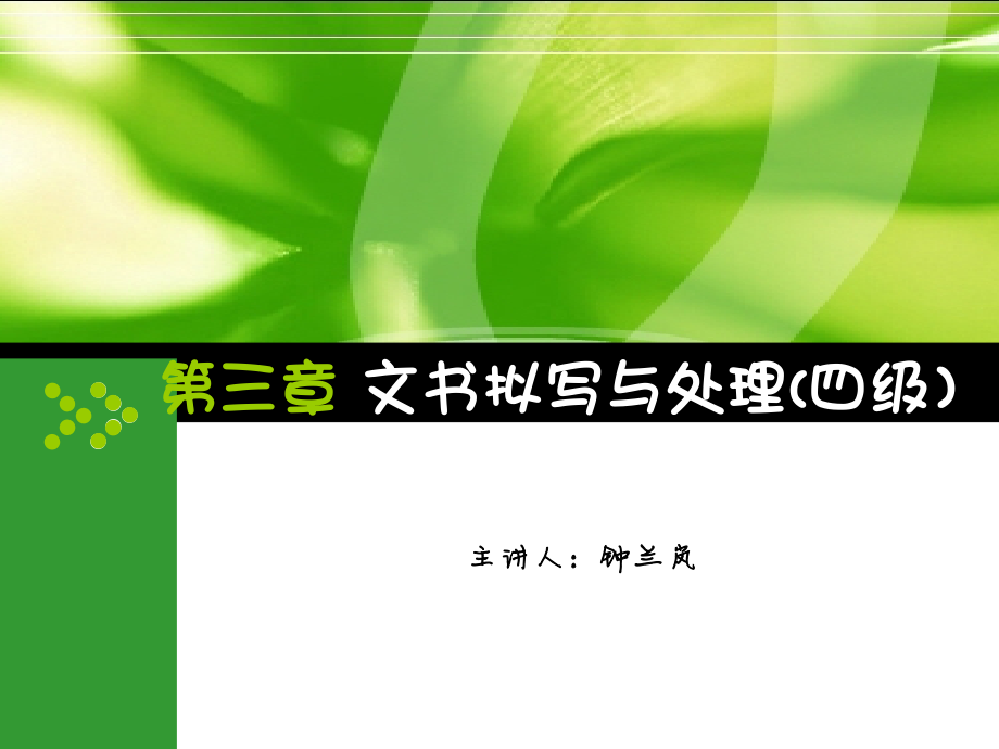 四级秘书文书写作.ppt_第1页