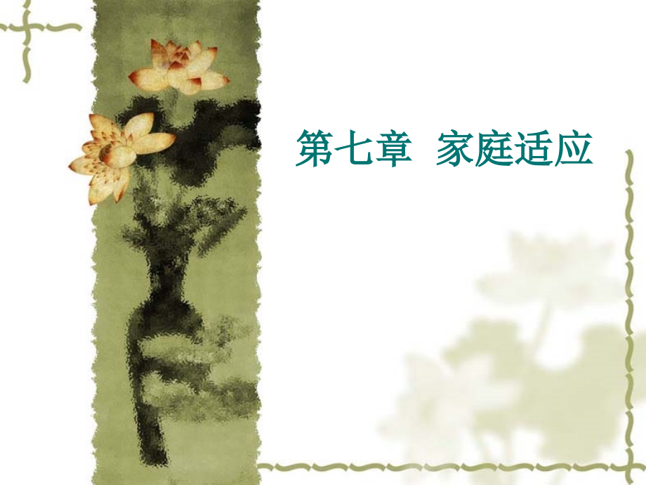 第七章 家庭适应.ppt_第1页