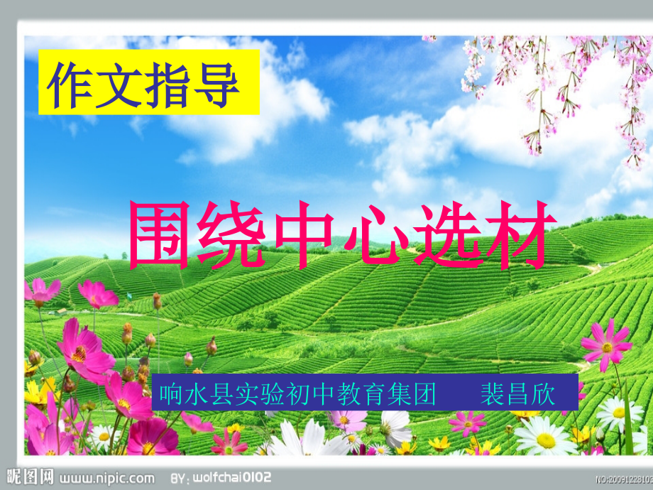 围绕中心选材的作文指导.ppt_第1页