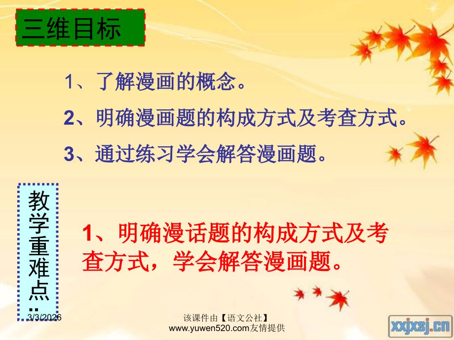 高考《图标和文字转换：漫画类》专题复习ppt课件.ppt_第2页