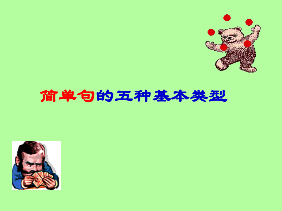 初中英语简单句的5种基本类型.ppt_第1页