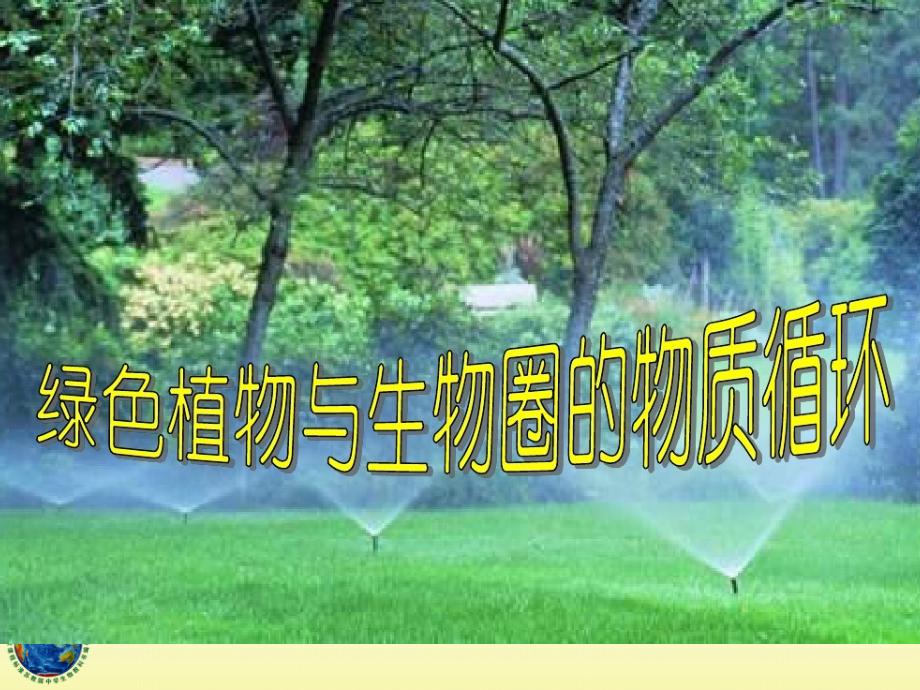 第二节绿色植物与生物圈的物质循环.pptx_第1页