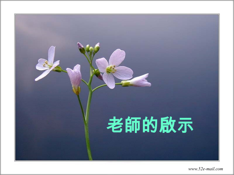 一位老师的启示.ppt_第1页