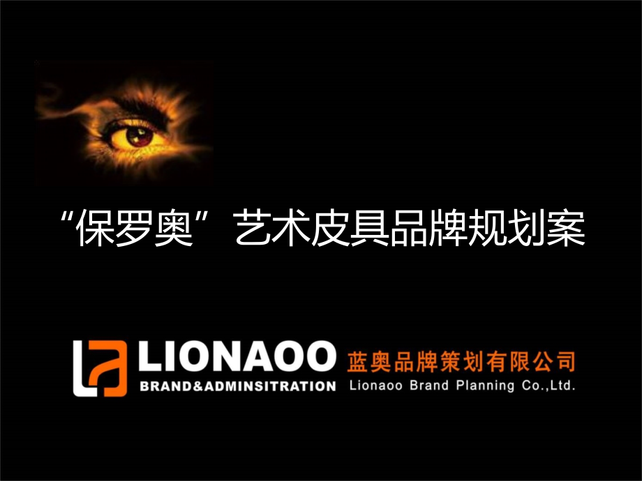 保罗奥艺术皮具品牌规划桉(沟通桉).ppt_第1页