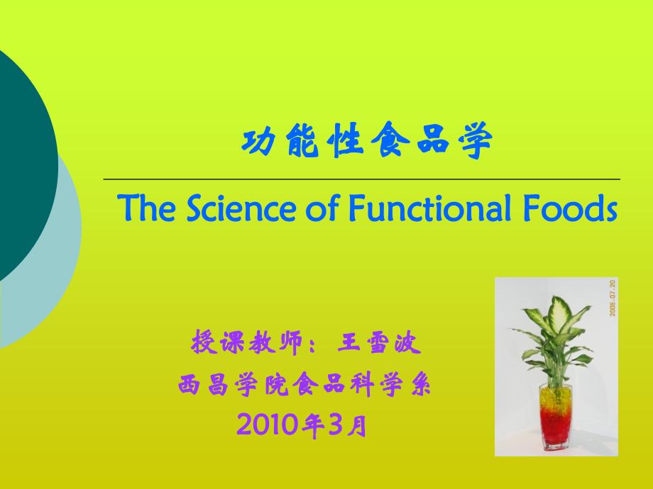 第4章 功能性食品的设计与开发原理.ppt_第1页