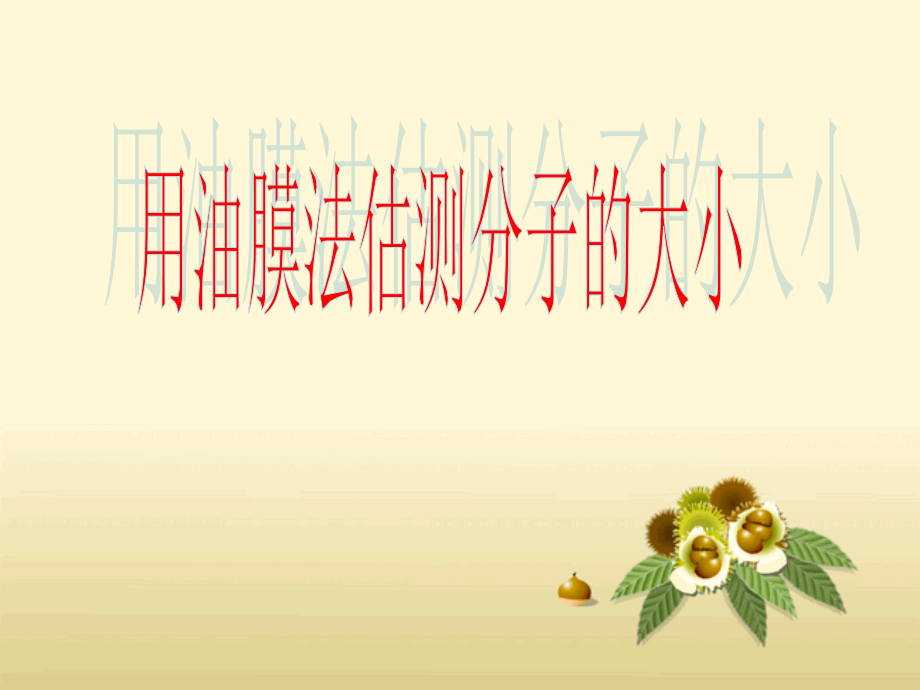 用油膜法估测分子的大小.ppt_第1页