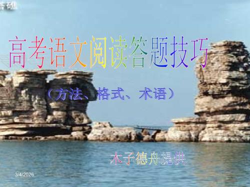 高考语文——：语文阅读技巧.ppt