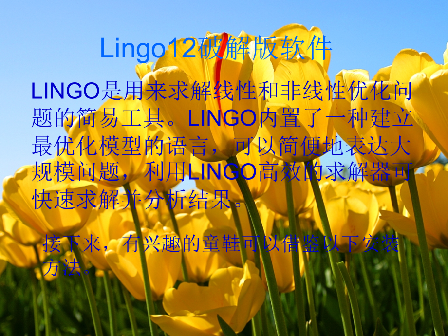 lingo12破解版地址及安装方法.ppt_第1页