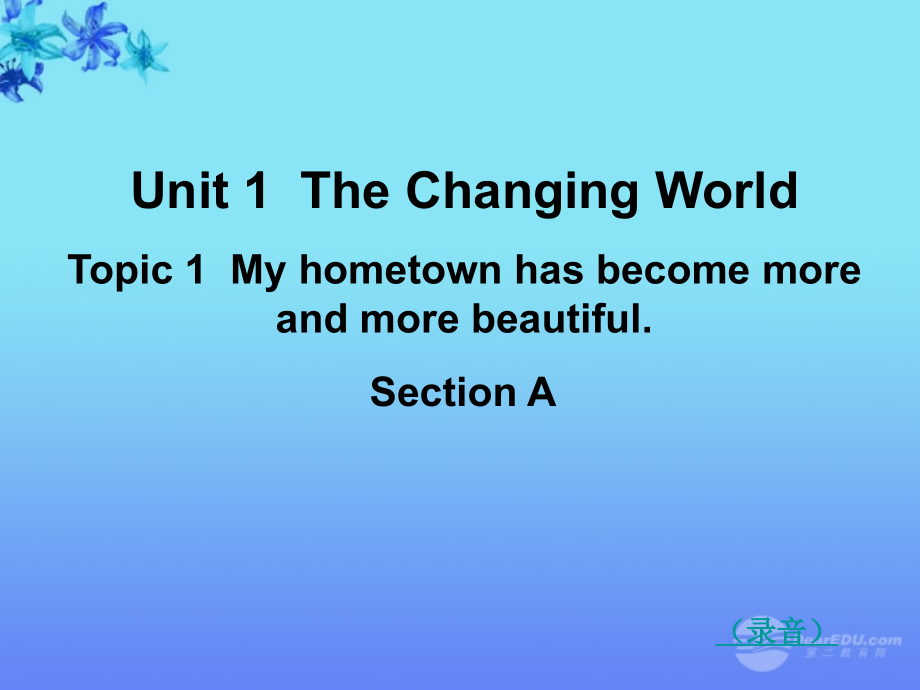 重庆市綦江区三江中学九年级英语《Unit1-The-Changing-World》课件4-人教新目标版.ppt_第1页
