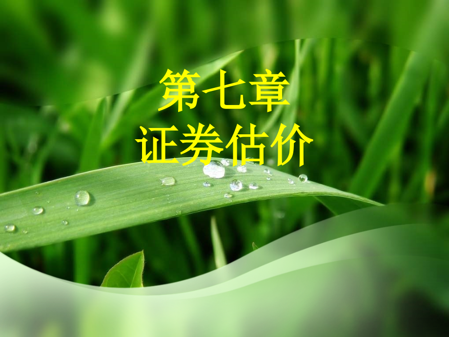 第七章证券估价1.ppt_第1页