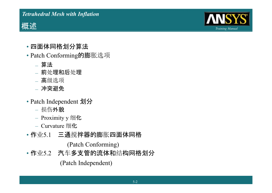 Workbench 网格划分 Chapter 5.pptx_第2页