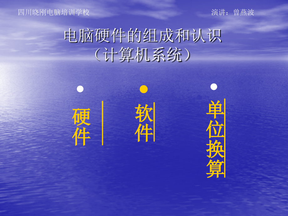 电脑硬件的组成和认识(幻灯片演讲).ppt_第1页