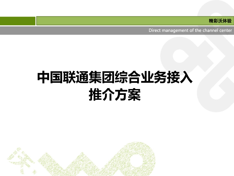 中国联通集团综合业务接入推介方案.ppt_第1页